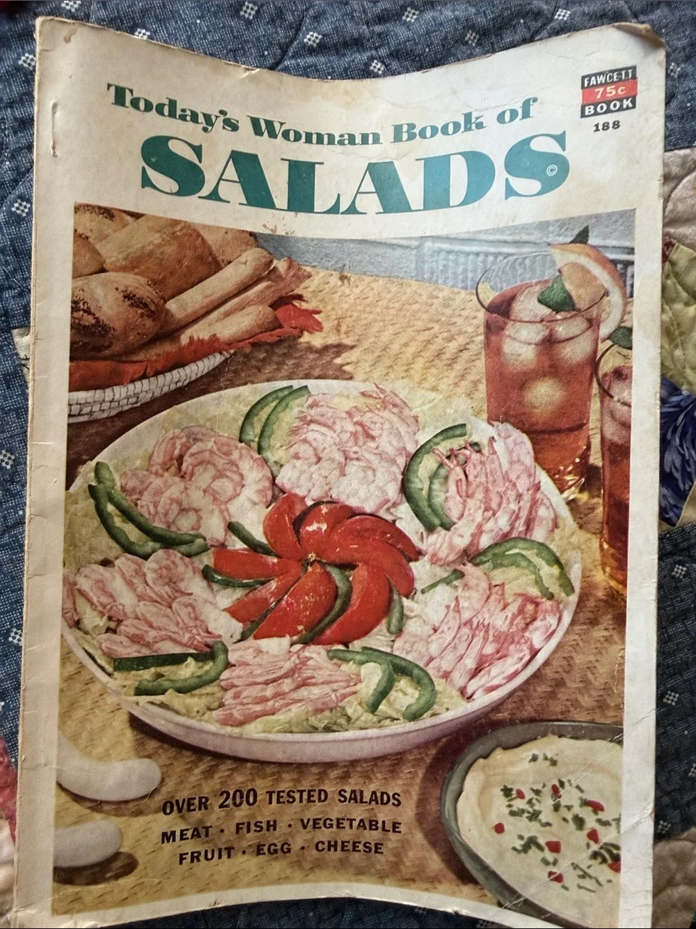 1953 Vintage Cookbook Lot Salads & Sandwiches Mid Century
